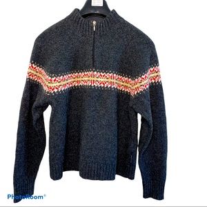 Woolrich 100% Lambwool Fair Isle Sweater Large